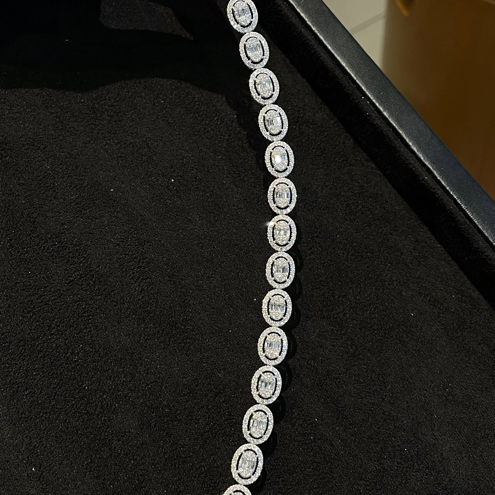 14k Gold 3.00 Ct Natural H Diamond Bracelet - 4