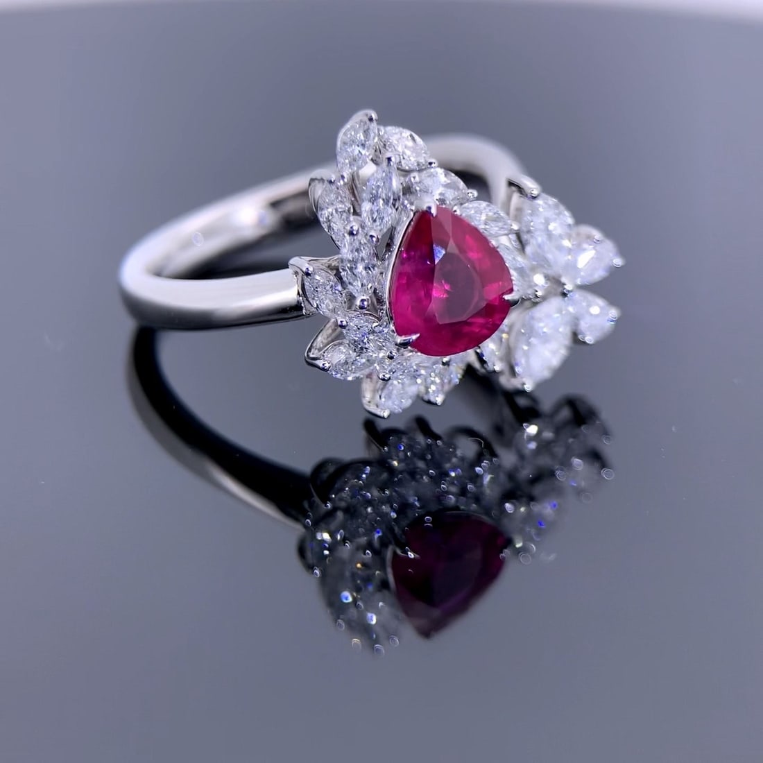 14k Gold 1.78 Ctw Natural Ruby & Diamond Ring - 3
