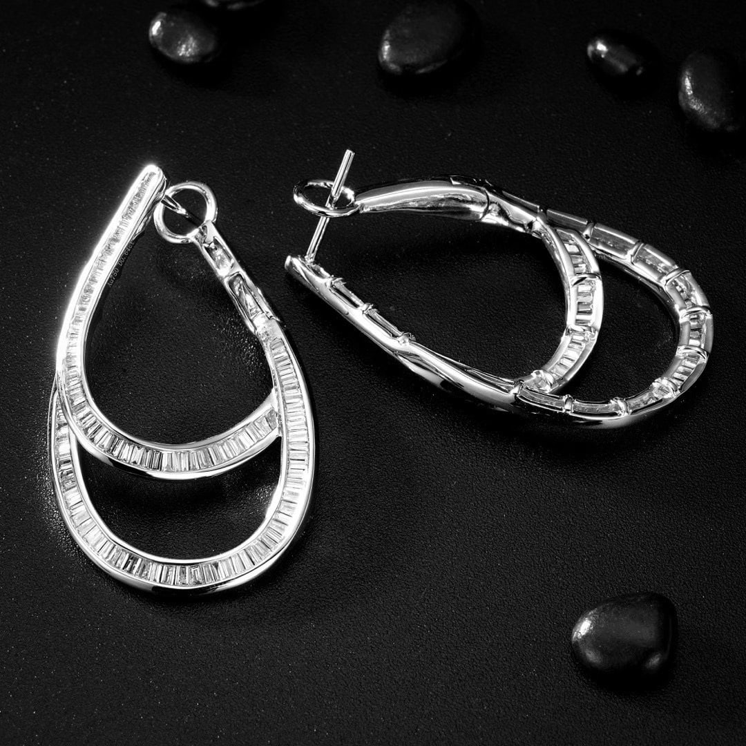 14k Gold 1.28 Ct Natural H Diamond Earrings - 2