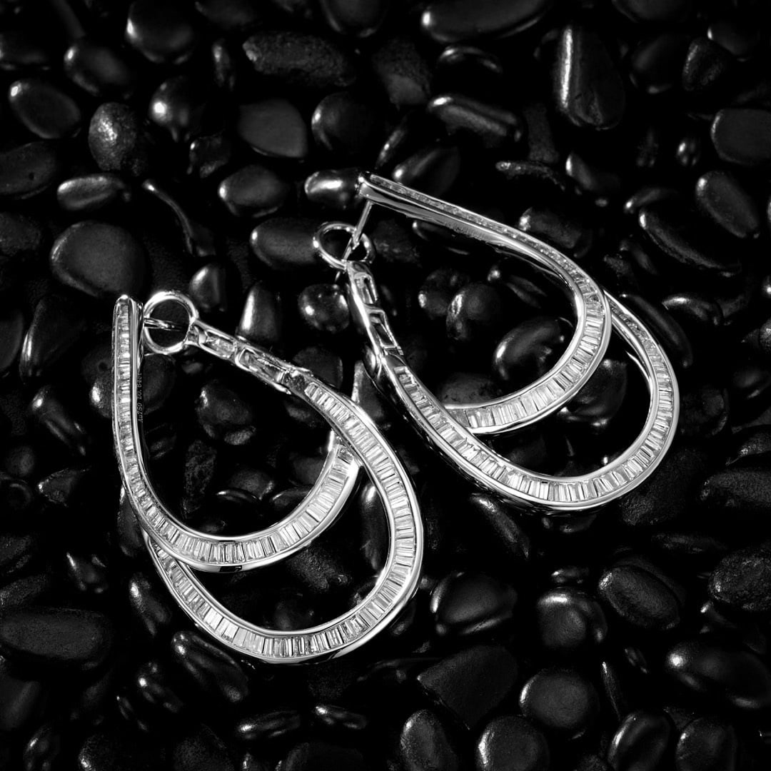 14k Gold 1.28 Ct Natural H Diamond Earrings - 3