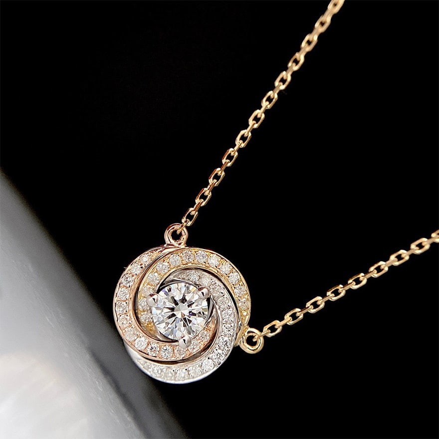 Gia Certified 14k Gold 0.3 Ct Natural G Si2 3ex Round Diamond Necklace: Ref:231104283 // gold content:14k gold // main gemstone:diamond // certified:gia // shape:round // carat weight:0. 3ct // clarity grade:si2 // color:g // treatment:natural // cut grade:ex // // adjace