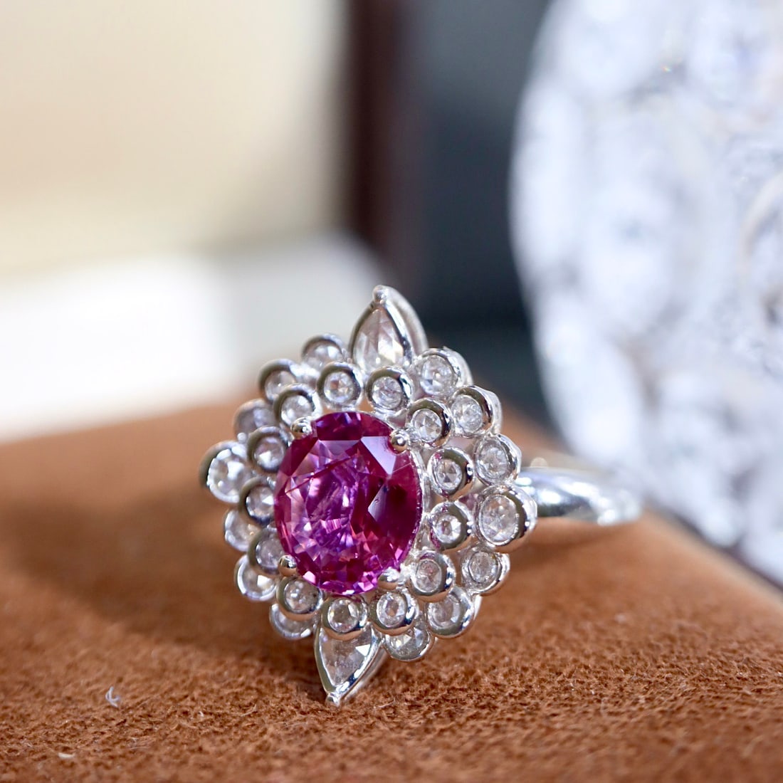 14k Gold 1.81 Ctw Natural Sapphire & Diamond Ring - 3
