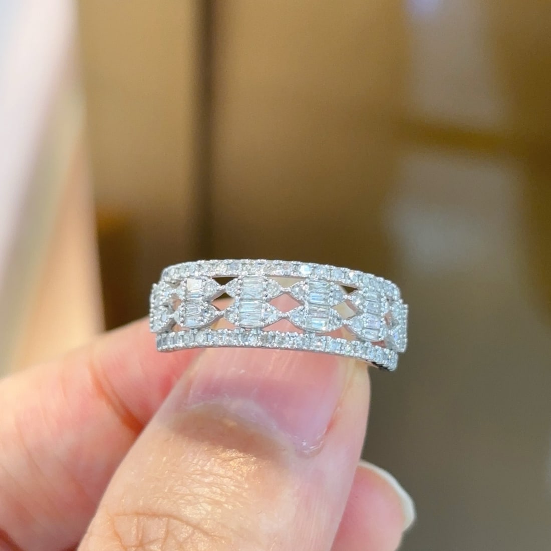 14k Gold 0.78 Ct Natural H Diamond Ring - 2