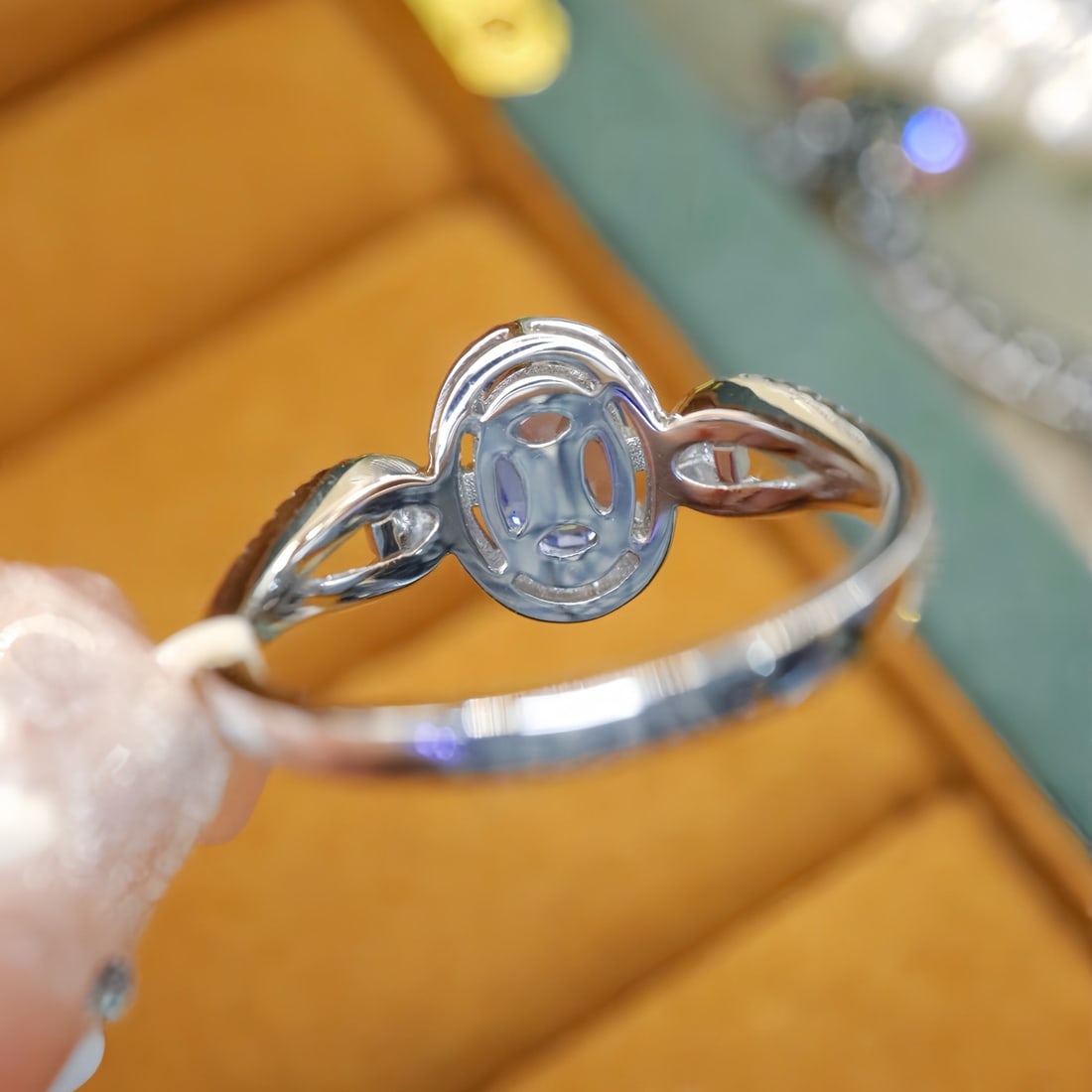14k Gold 1.41 Ctw Natural Sapphire & Diamond Ring - 4