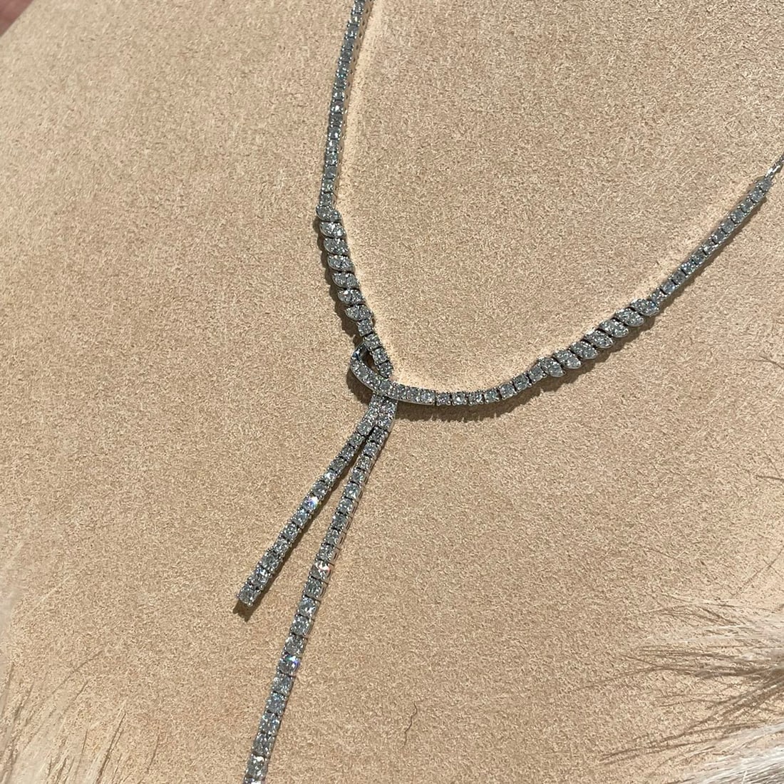 14k Gold 2.00 Ct Natural H Diamond Necklace - 4