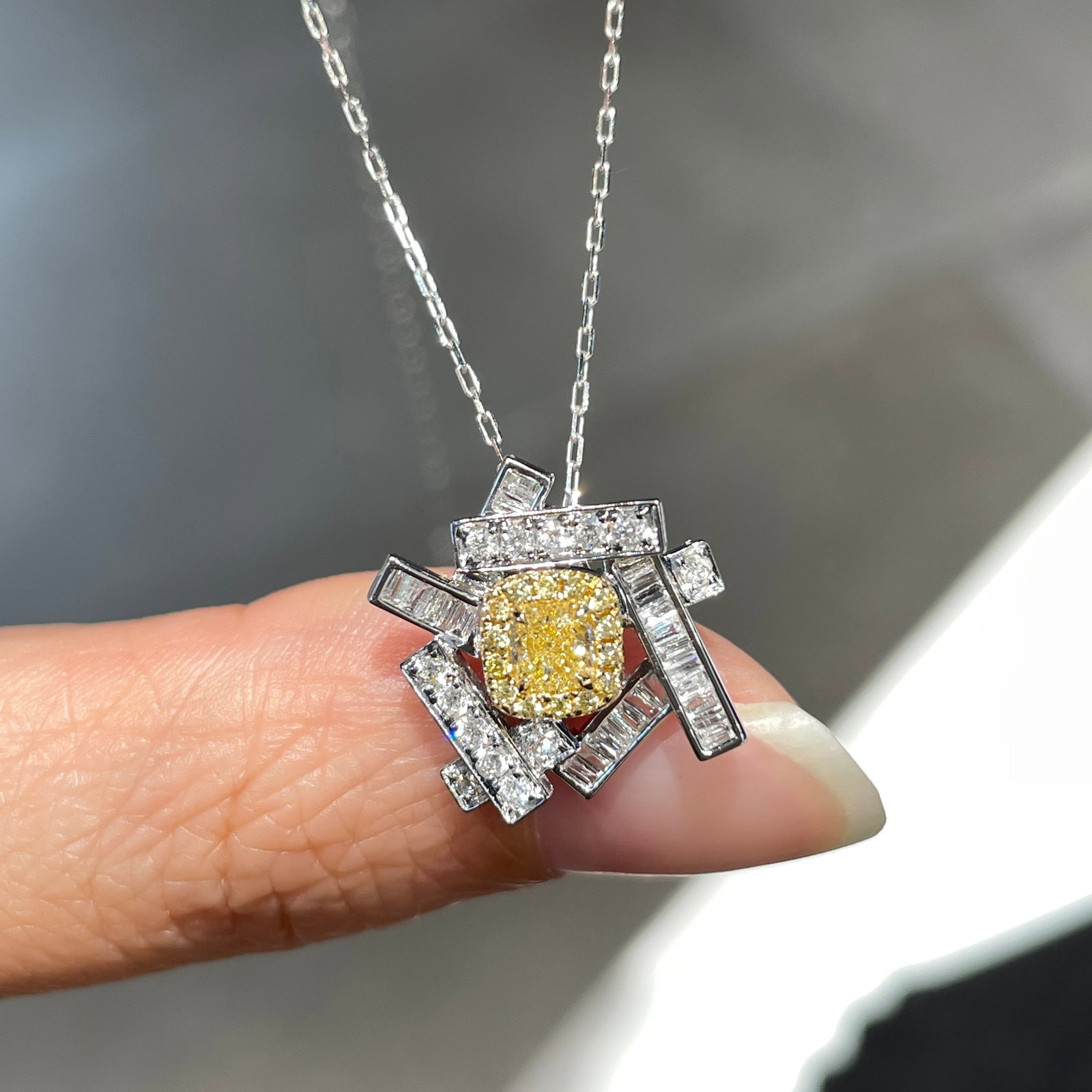 14k Gold 0.66 Ct Natural Color Diamond Pendant( Without Chain ) - 4