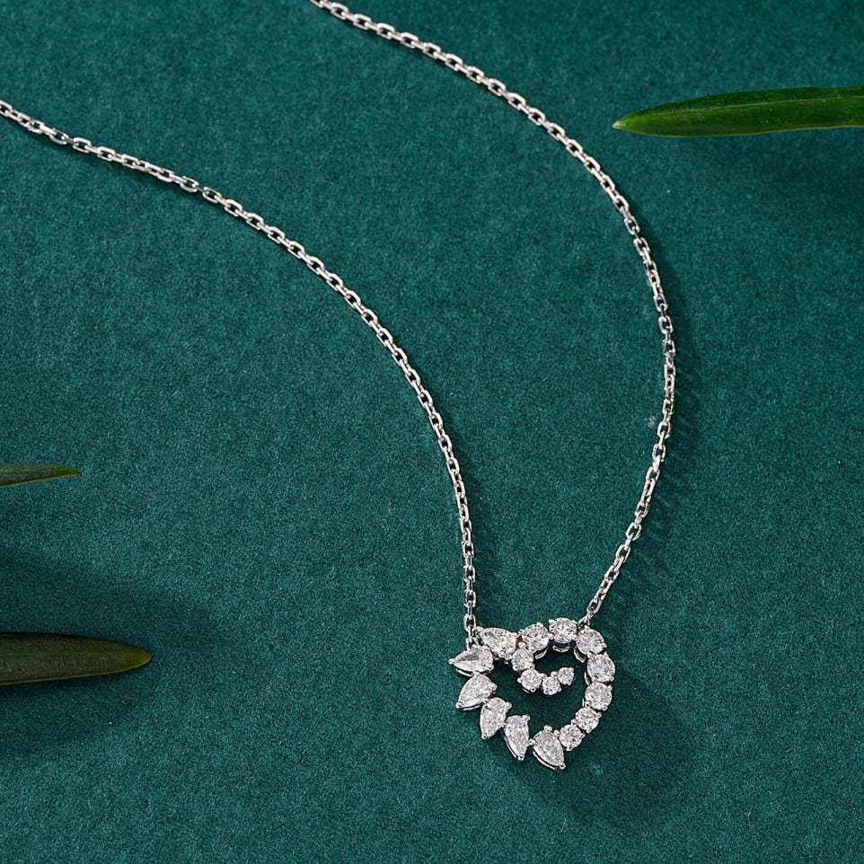 14k Gold 0.53 Ctw Natural H Diamond Necklace - 3