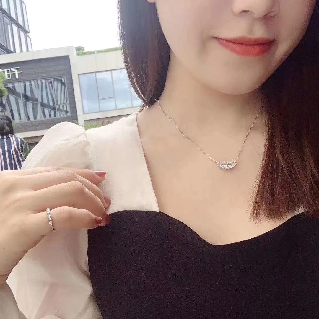 14k Gold 0.63 Ctw Natural H Diamond Necklace - 3