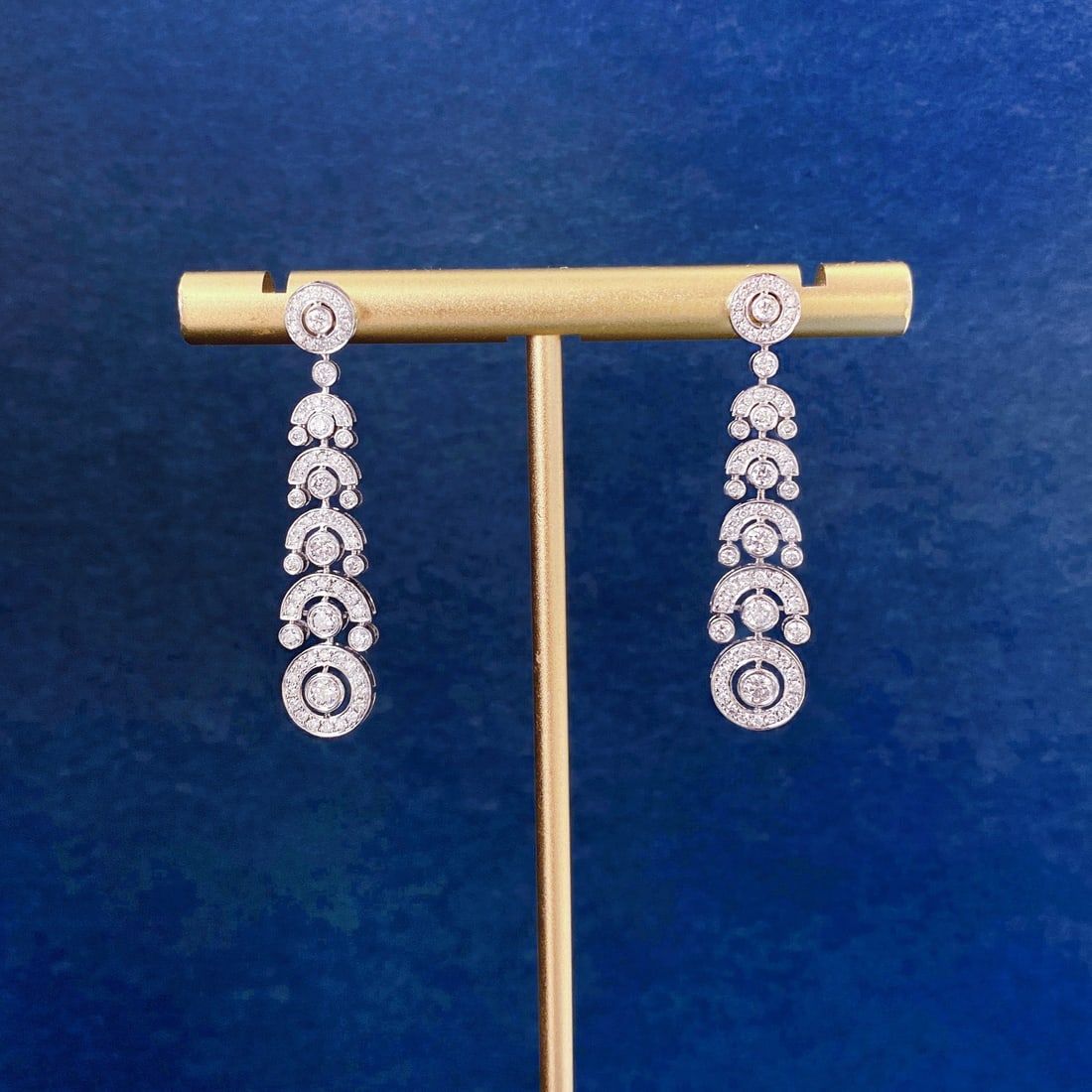 14k Gold 1 Ct Natural H Diamond Earrings - 3