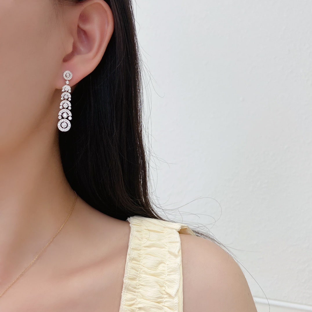14k Gold 1 Ct Natural H Diamond Earrings - 5