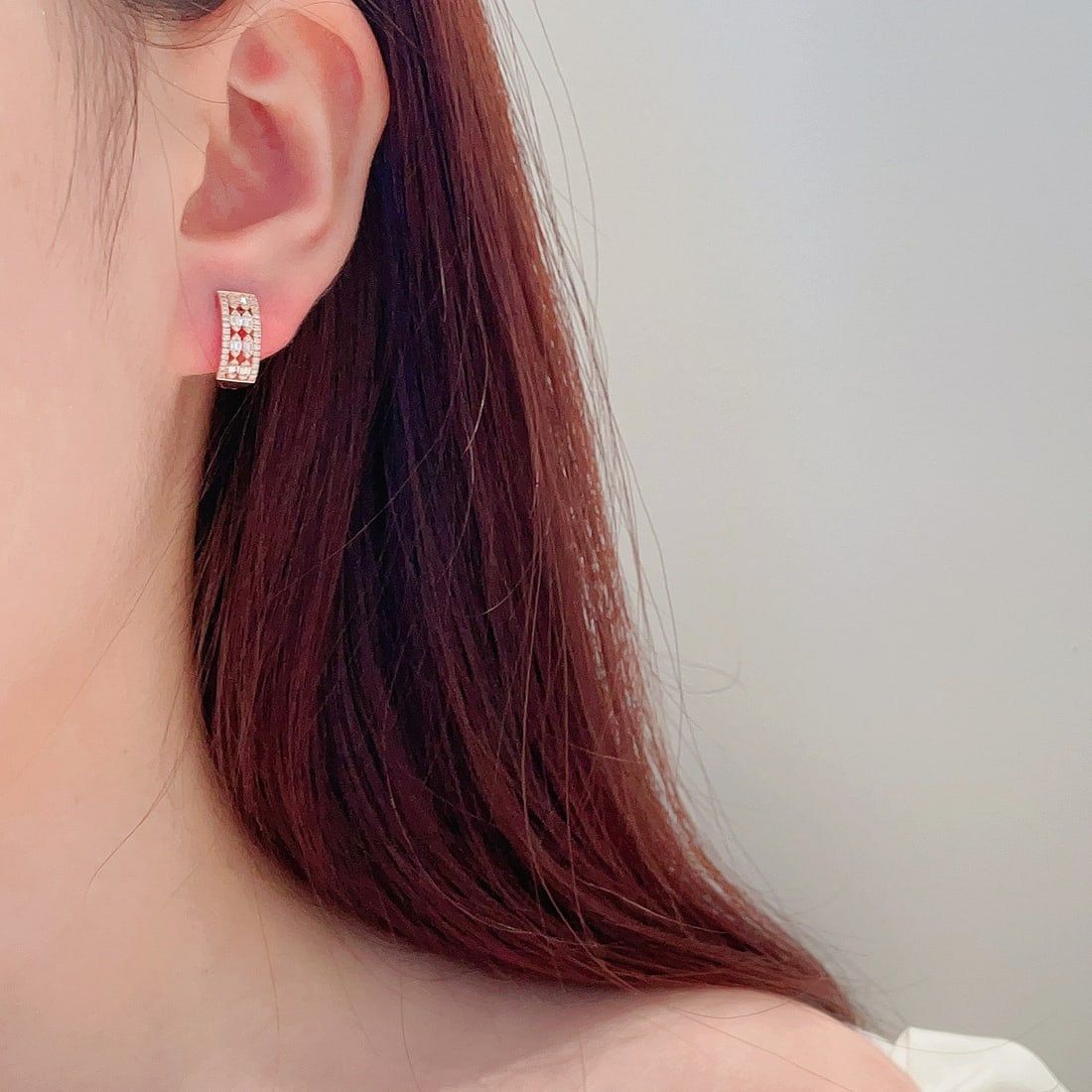 14k Gold 0.34 Ctw Natural H Diamond Earrings - 3