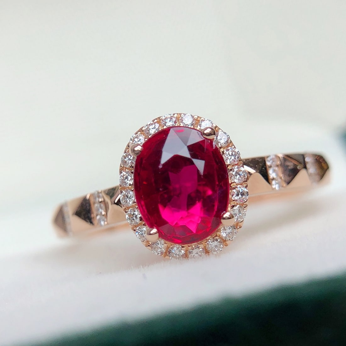 14k Gold 1.14 Ctw Natural Ruby & Diamond Ring - 5