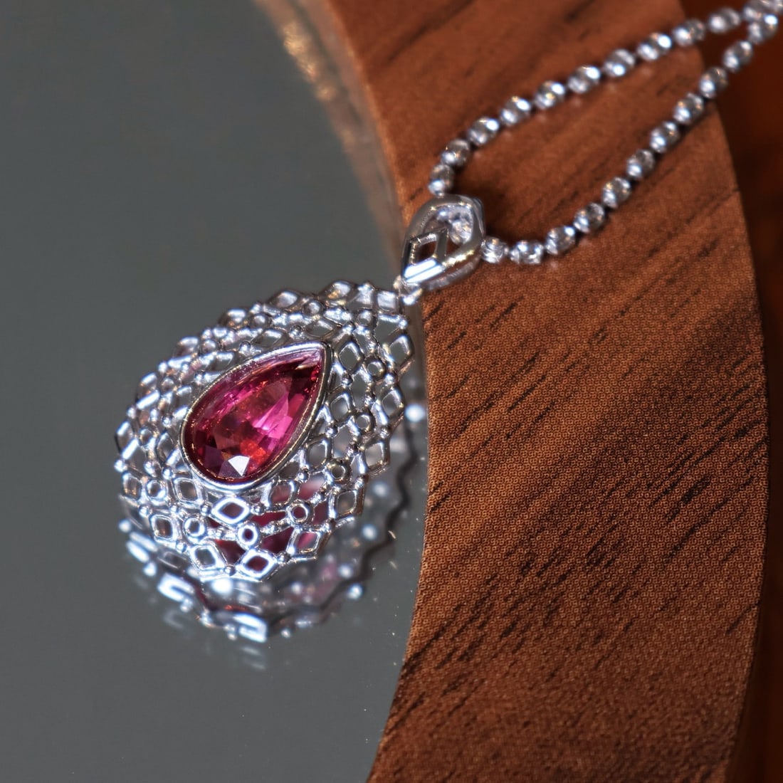 14k Gold 1.5 Ct Natural Tourmaline Pendant( Without Chain ) - 4