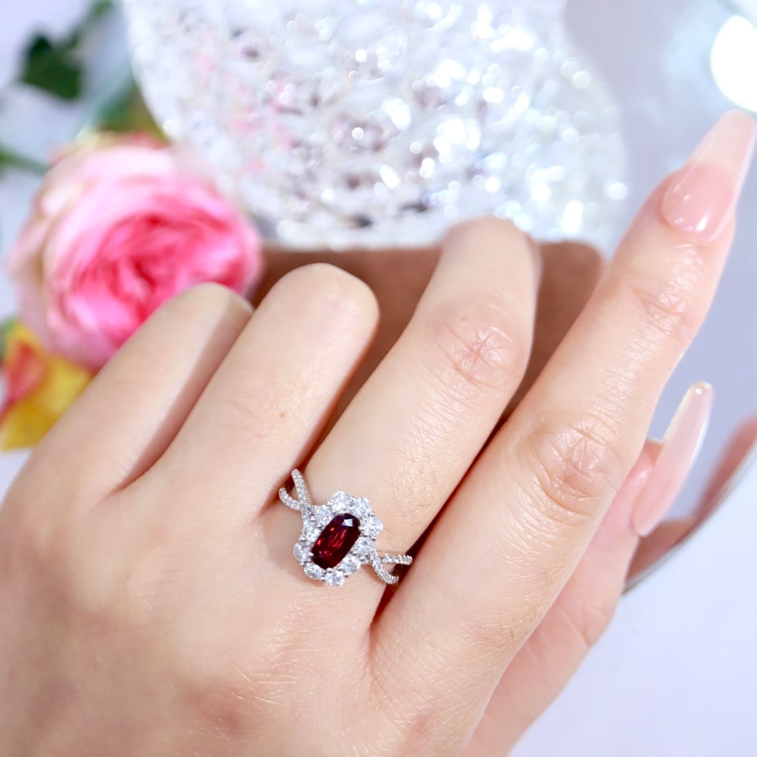 14k Gold 1.79 Ctw Natural Ruby & Diamond Ring - 4