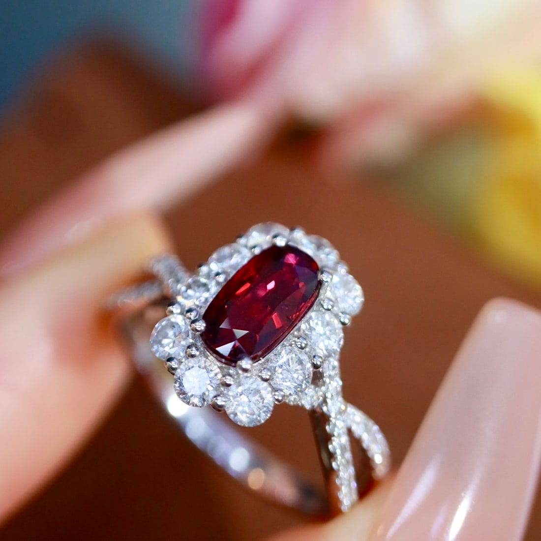 14k Gold 1.79 Ctw Natural Ruby & Diamond Ring - 6