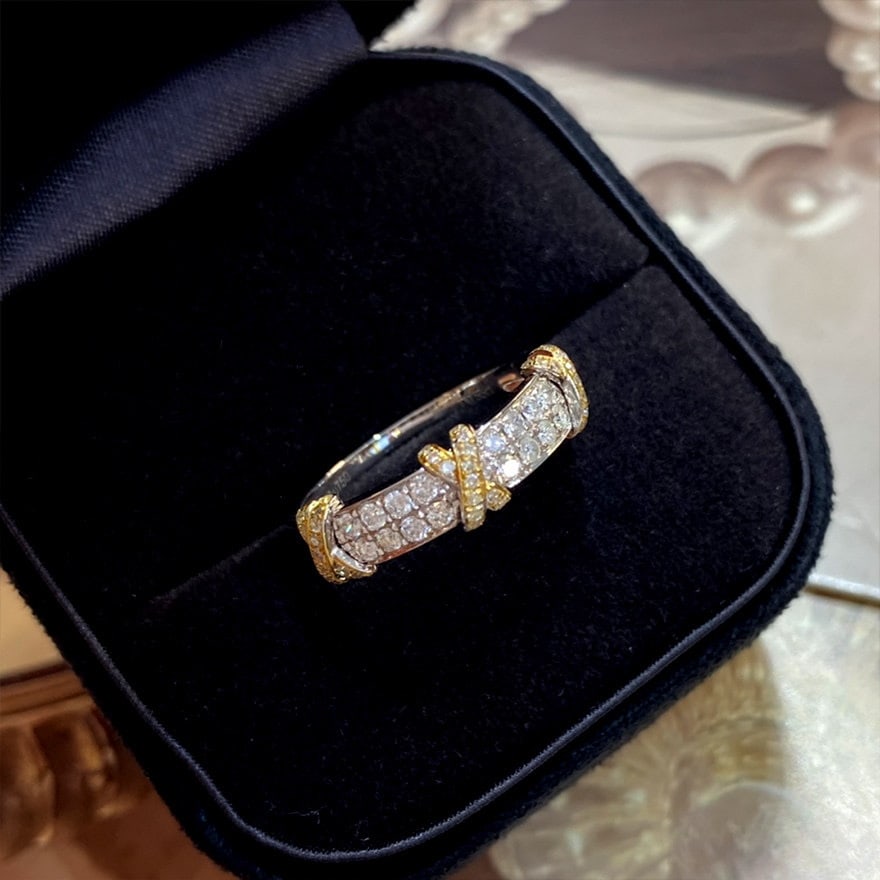 14k Gold 0.4 Ct Natural H Diamond Ring - 2