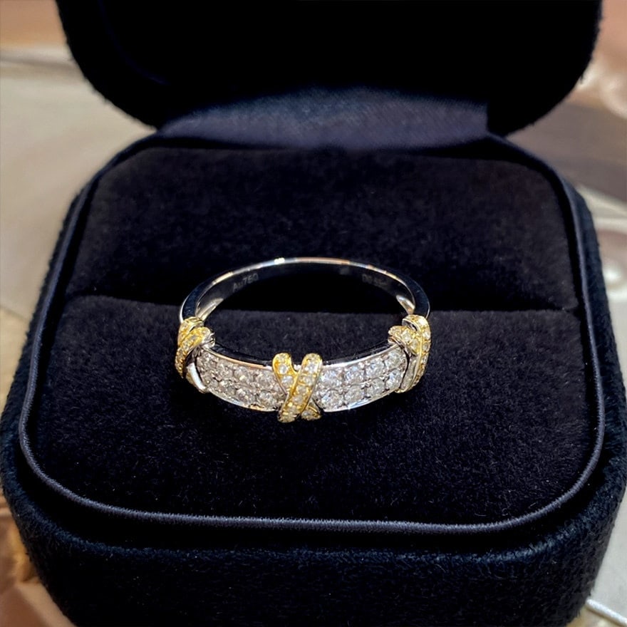 14k Gold 0.4 Ct Natural H Diamond Ring - 3