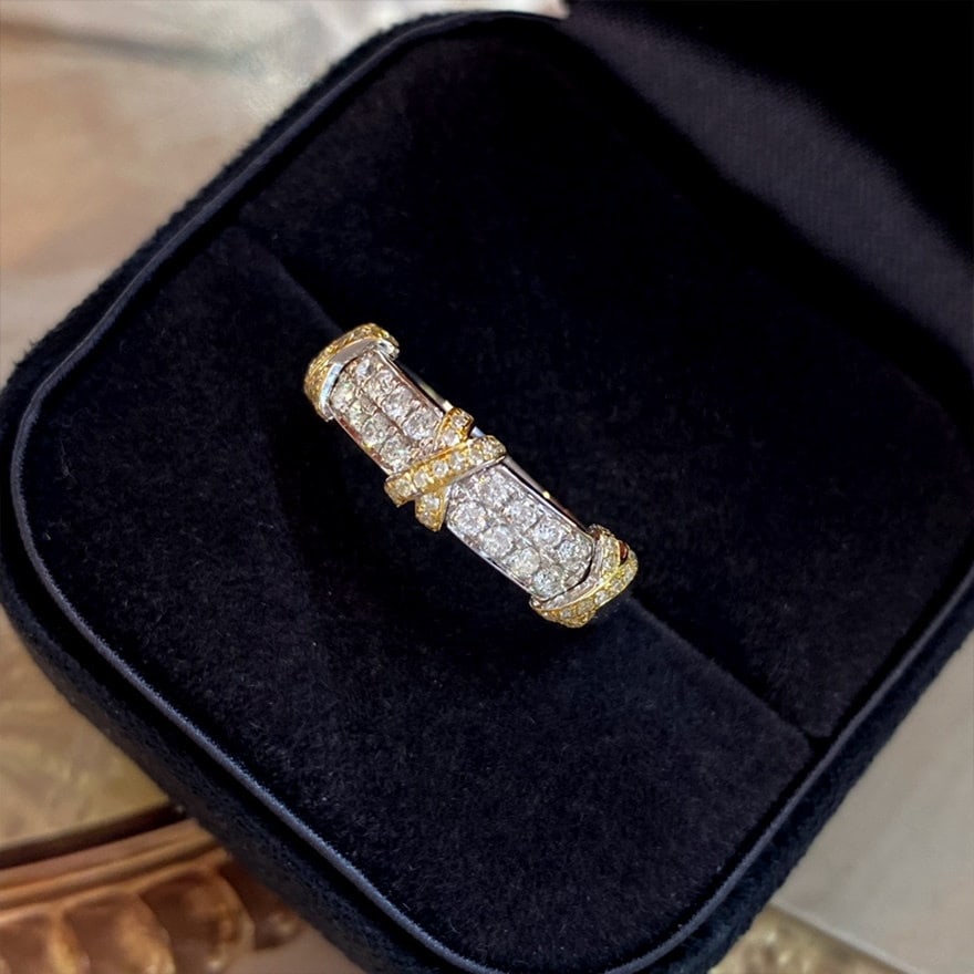 14k Gold 0.4 Ct Natural H Diamond Ring - 5