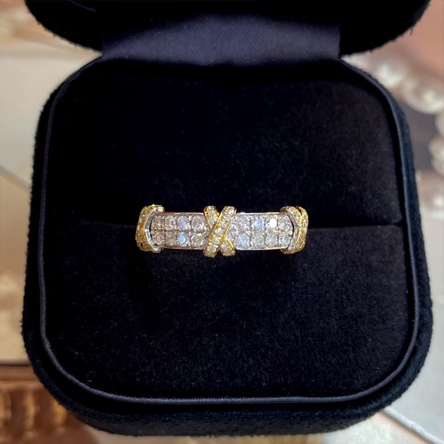 14k Gold 0.4 Ct Natural H Diamond Ring - 6