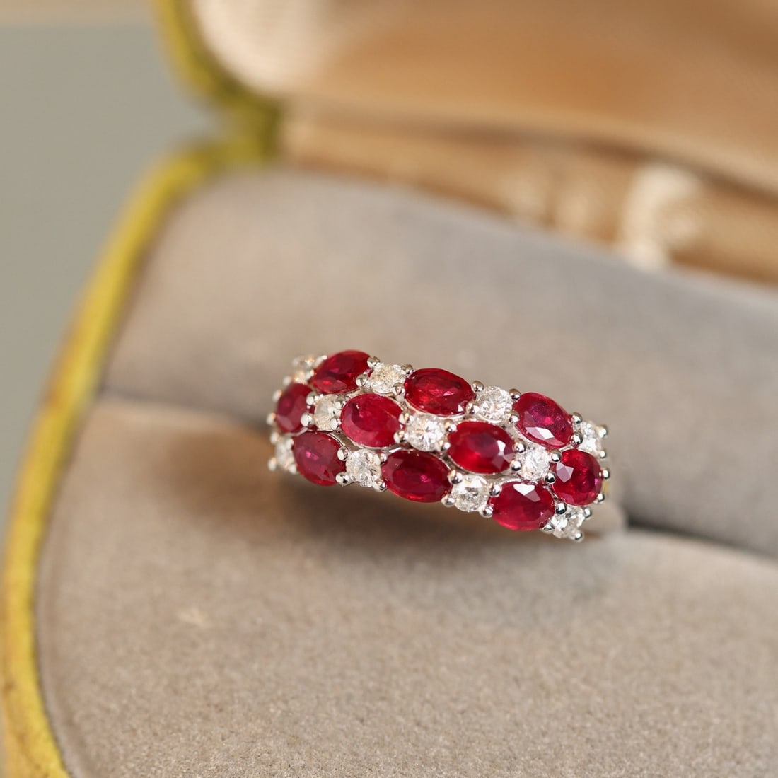 14k Gold 2.35 Ctw Natural Ruby & Diamond Ring - 2
