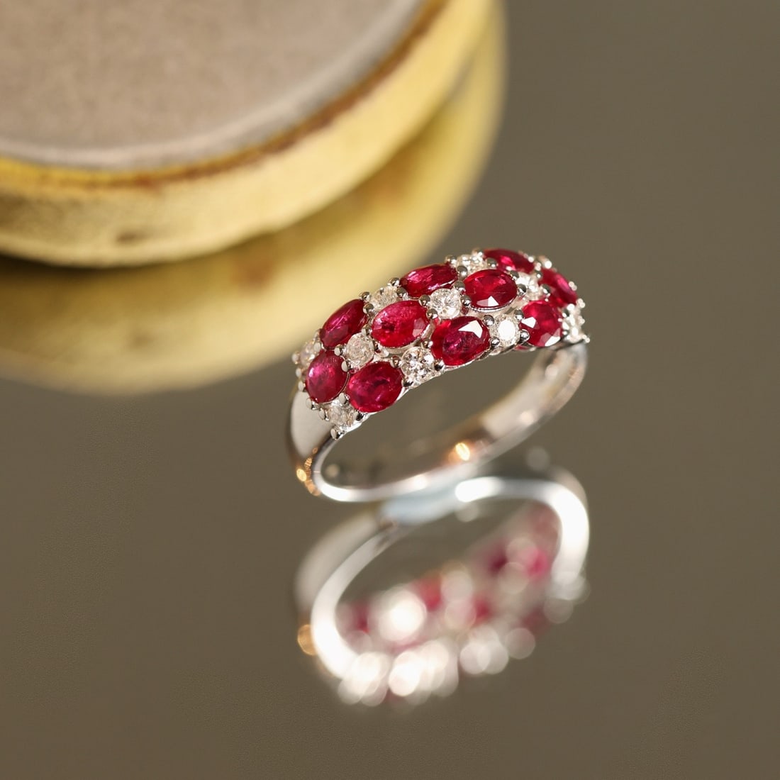 14k Gold 2.35 Ctw Natural Ruby & Diamond Ring - 3