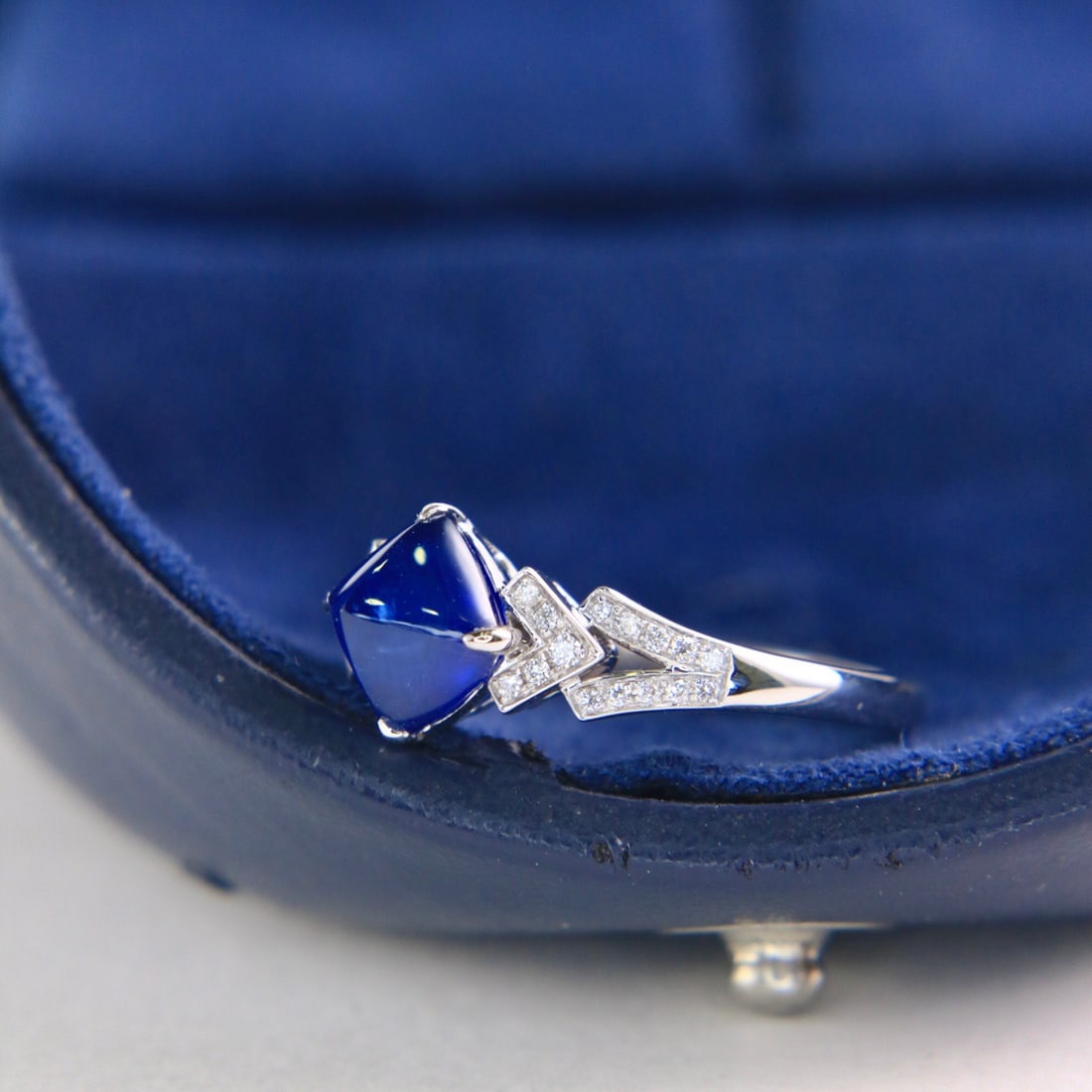 14k Gold 2.25 Ctw Natural Sapphire & Diamond Ring - 3