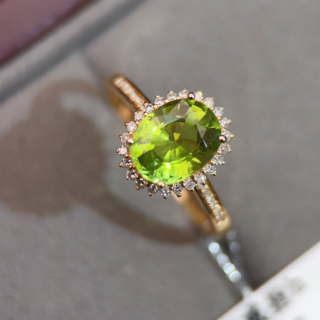 14k Gold 1.95 Ctw Natural Tourmaline & Diamond Ring - 4