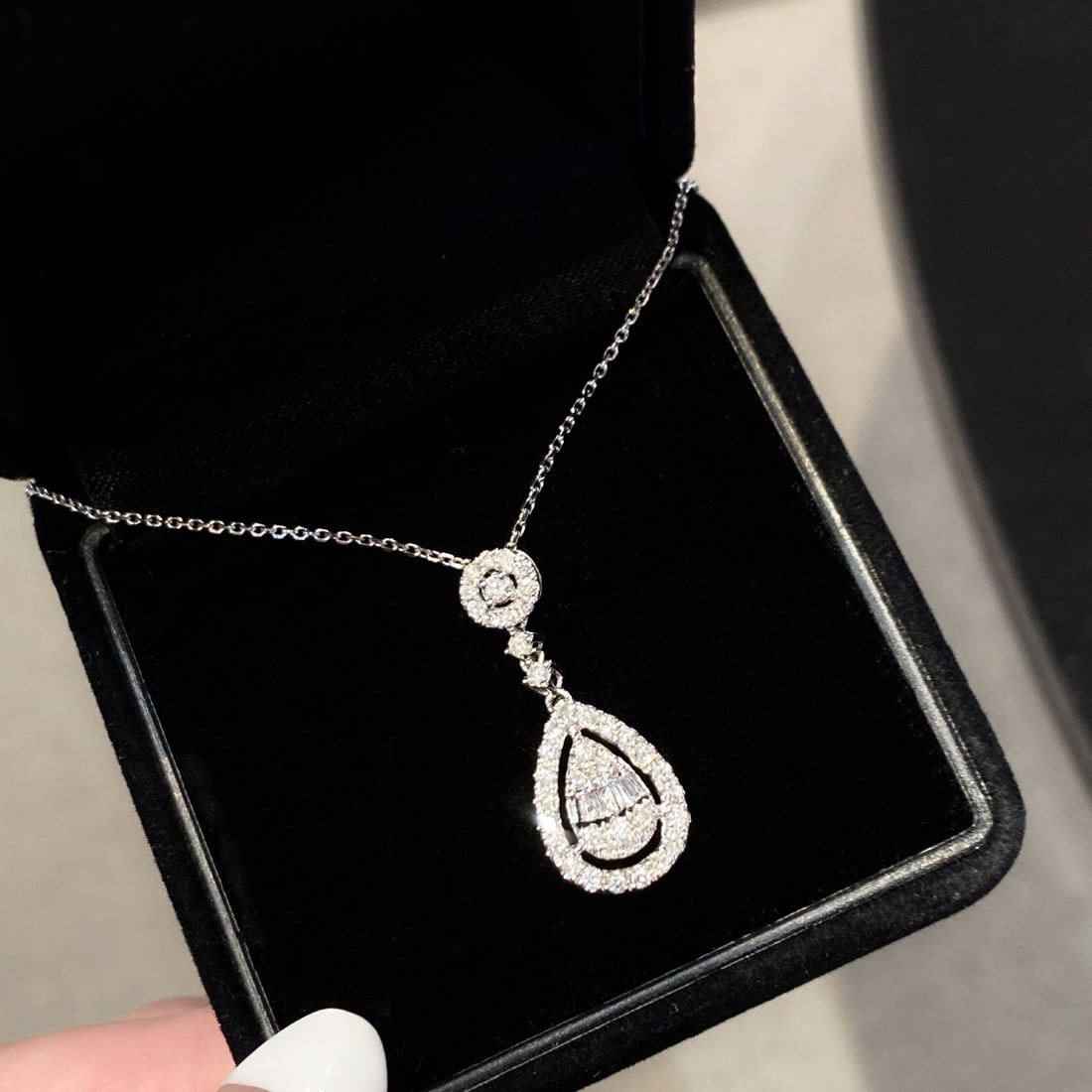 14k Gold 0.5 Ct Natural H Diamond Pendant( Without Chain ) - 2