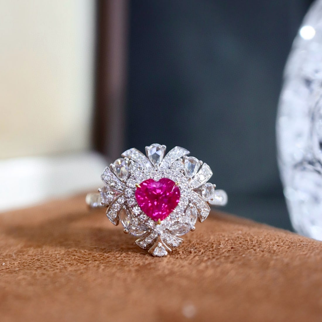 14k Gold 1.26 Ctw Natural Ruby & Diamond Ring - 2