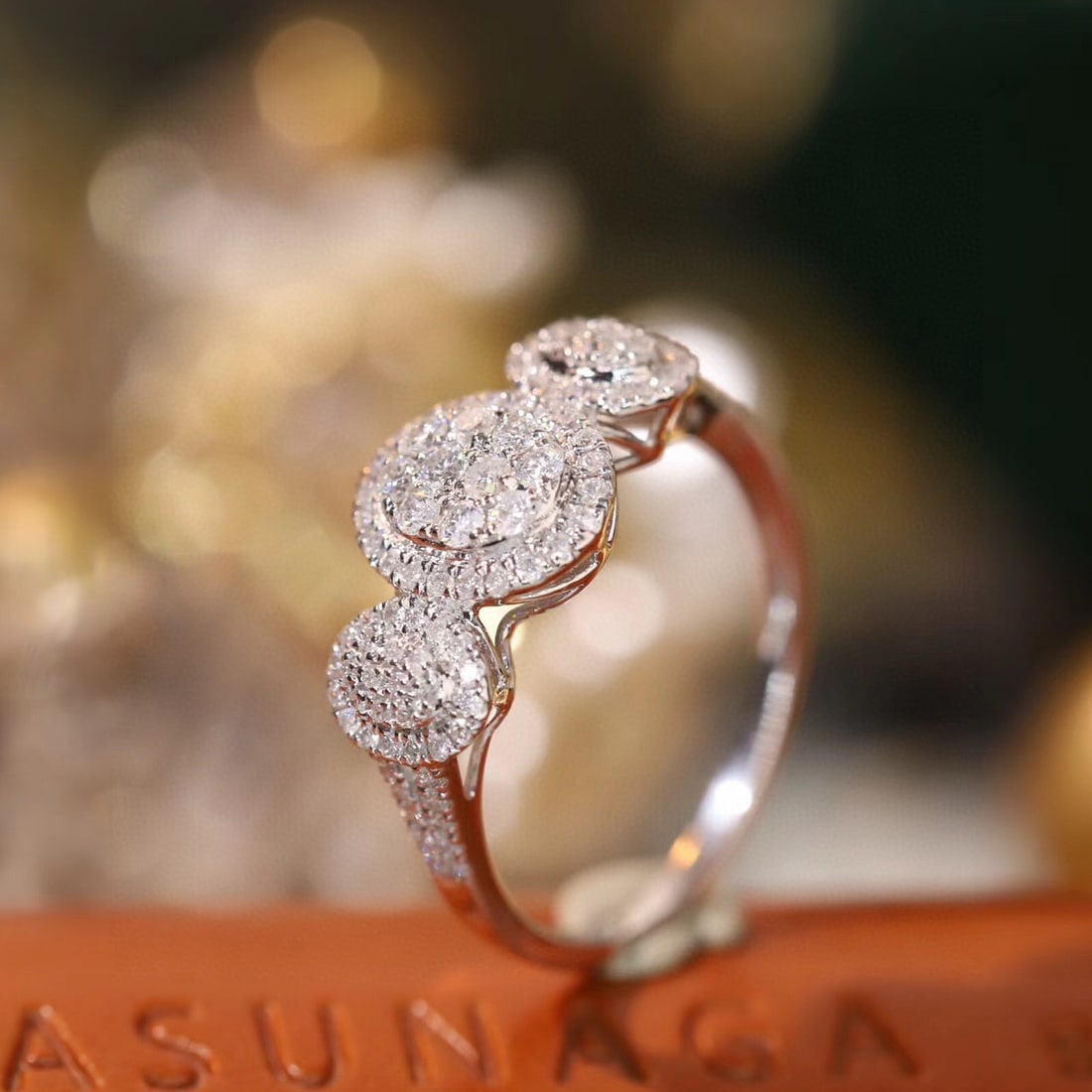 14k Gold 0.55 Ct Natural H Diamond Ring - 3