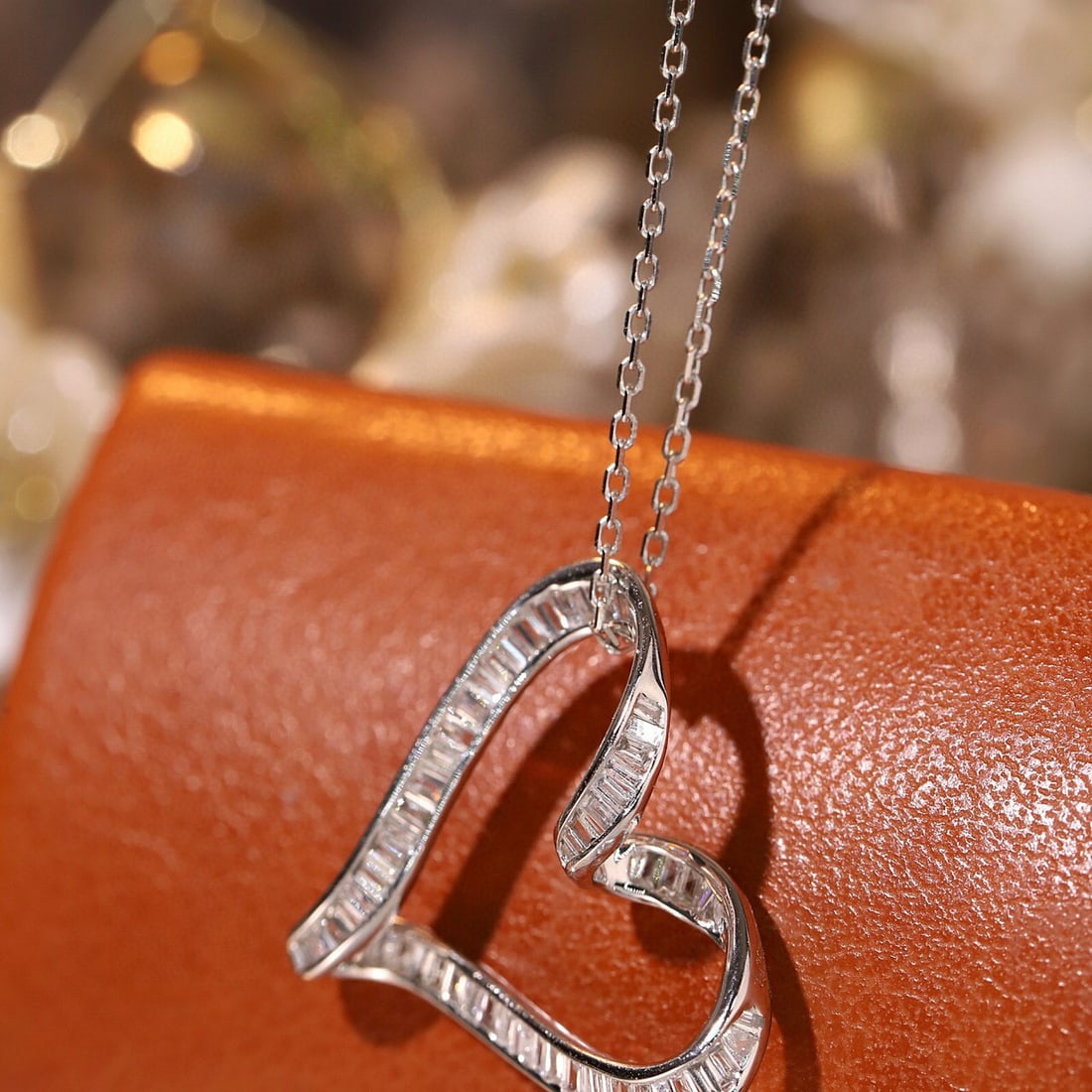 14k Gold 0.32 Ct Natural H Diamond Necklace - 3