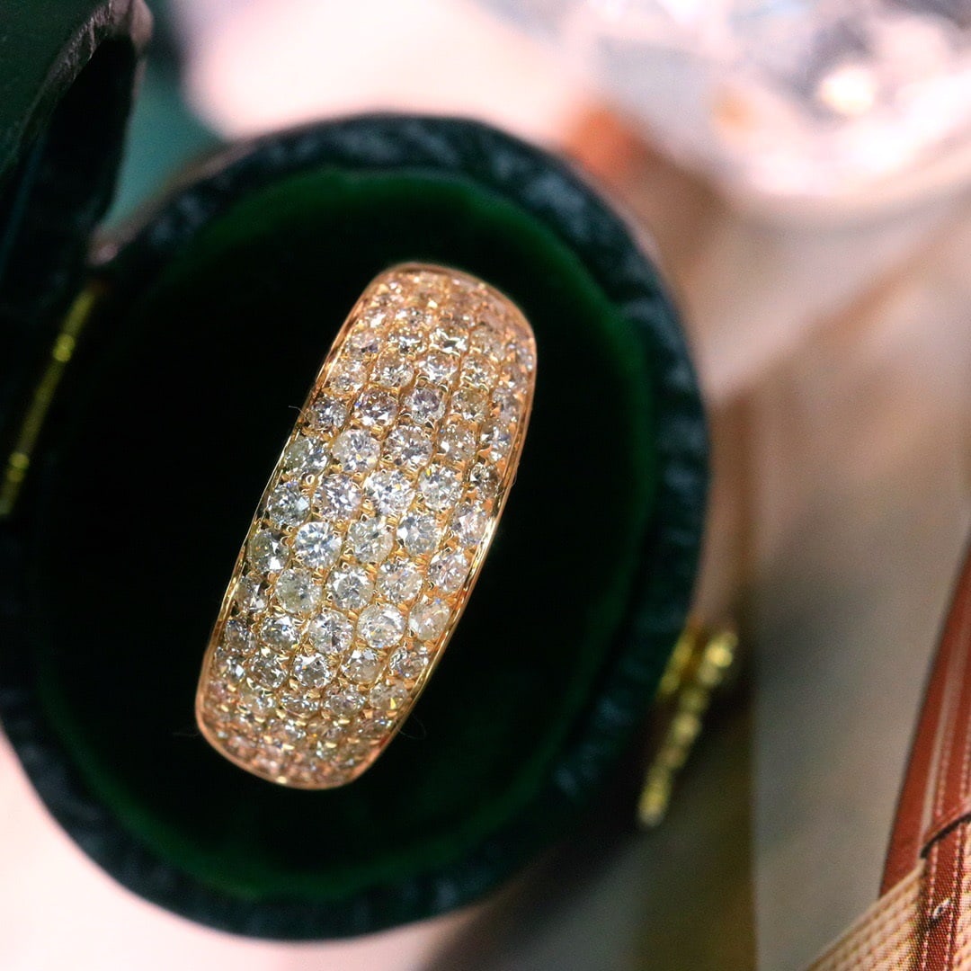 14k Gold 1.3 Ct Natural H Diamond Ring - 2