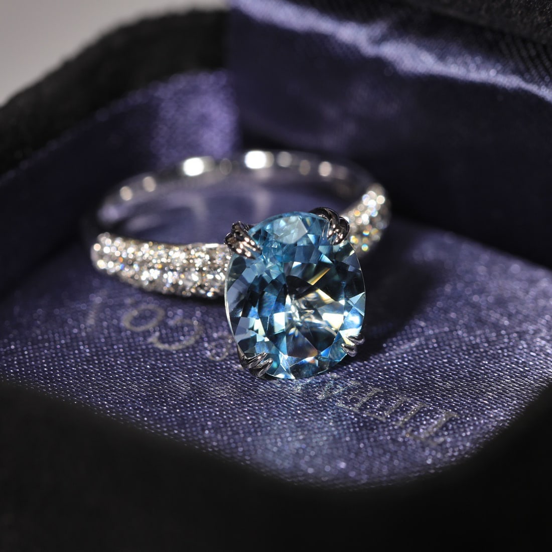 14k Gold 3.65 Ctw Natural Aquamarine & Diamond Ring - 3