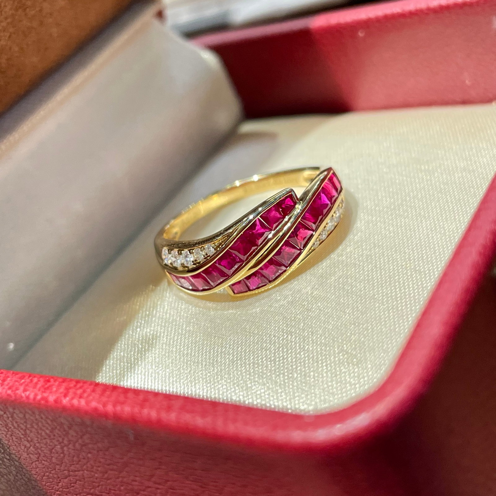 14k Gold 1 Ct Natural Ruby & Diamond Ring (1 of 9)
