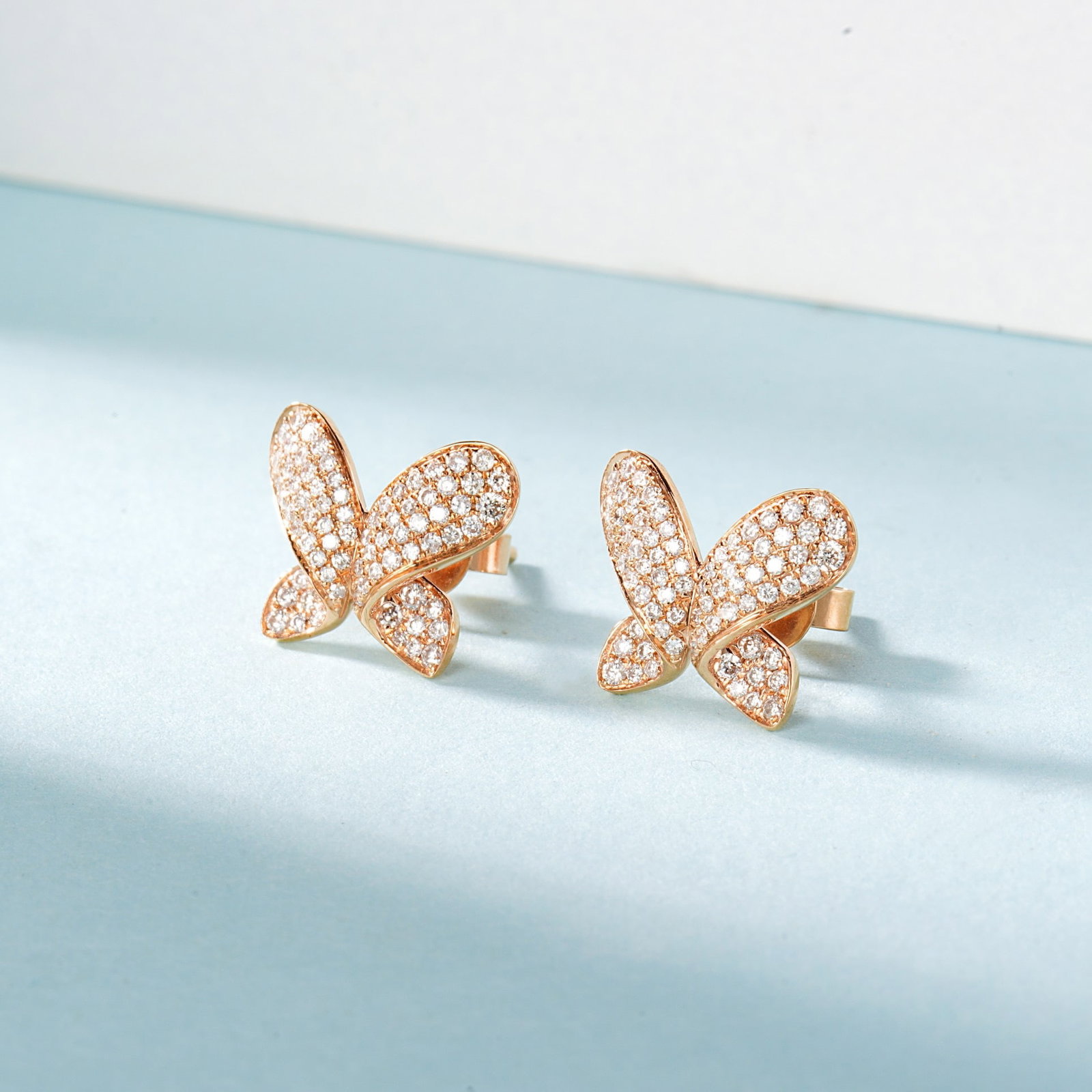 14k Gold 0.40 Ct Natural H Diamond Earrings - 3