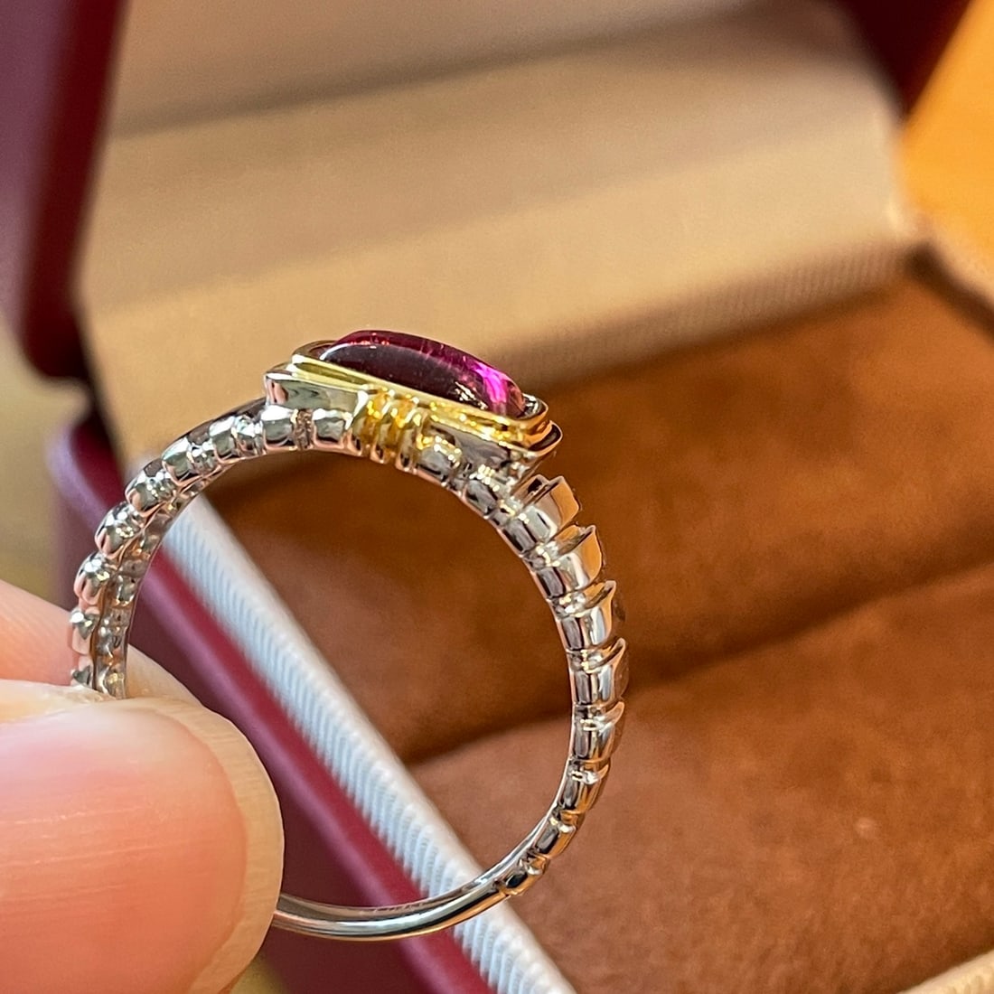 14k Gold 1 Ct Natural Tourmaline Ring - 7