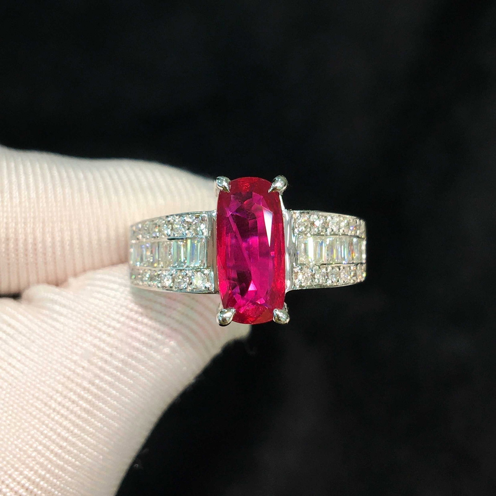 14k Gold 2.37 Ctw Natural Ruby & Diamond Ring (1 of 4)