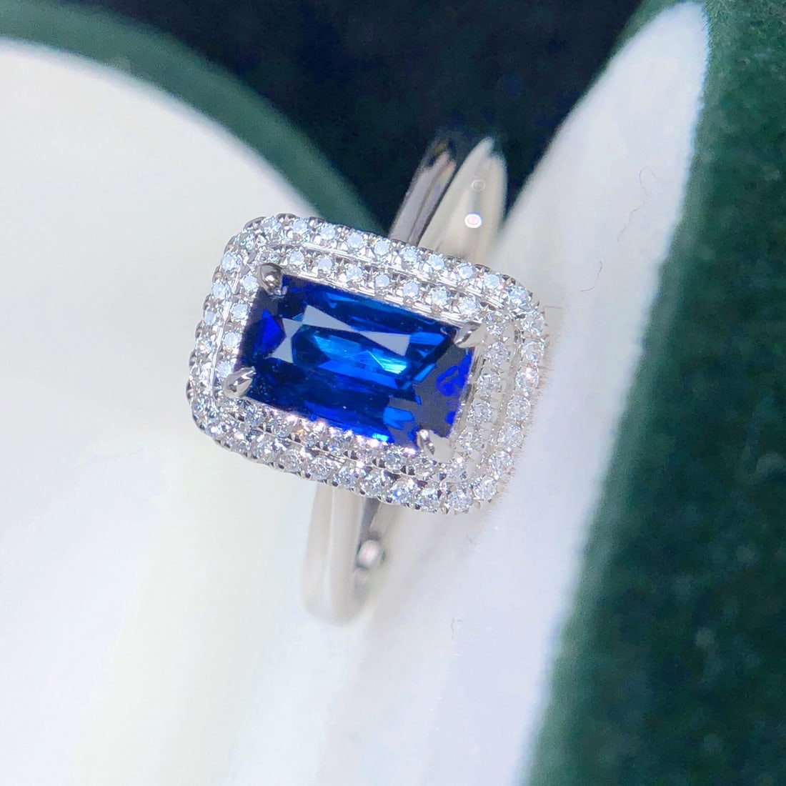 14k Gold 1.21 Ctw Natural Sapphire & Diamond Ring - 5