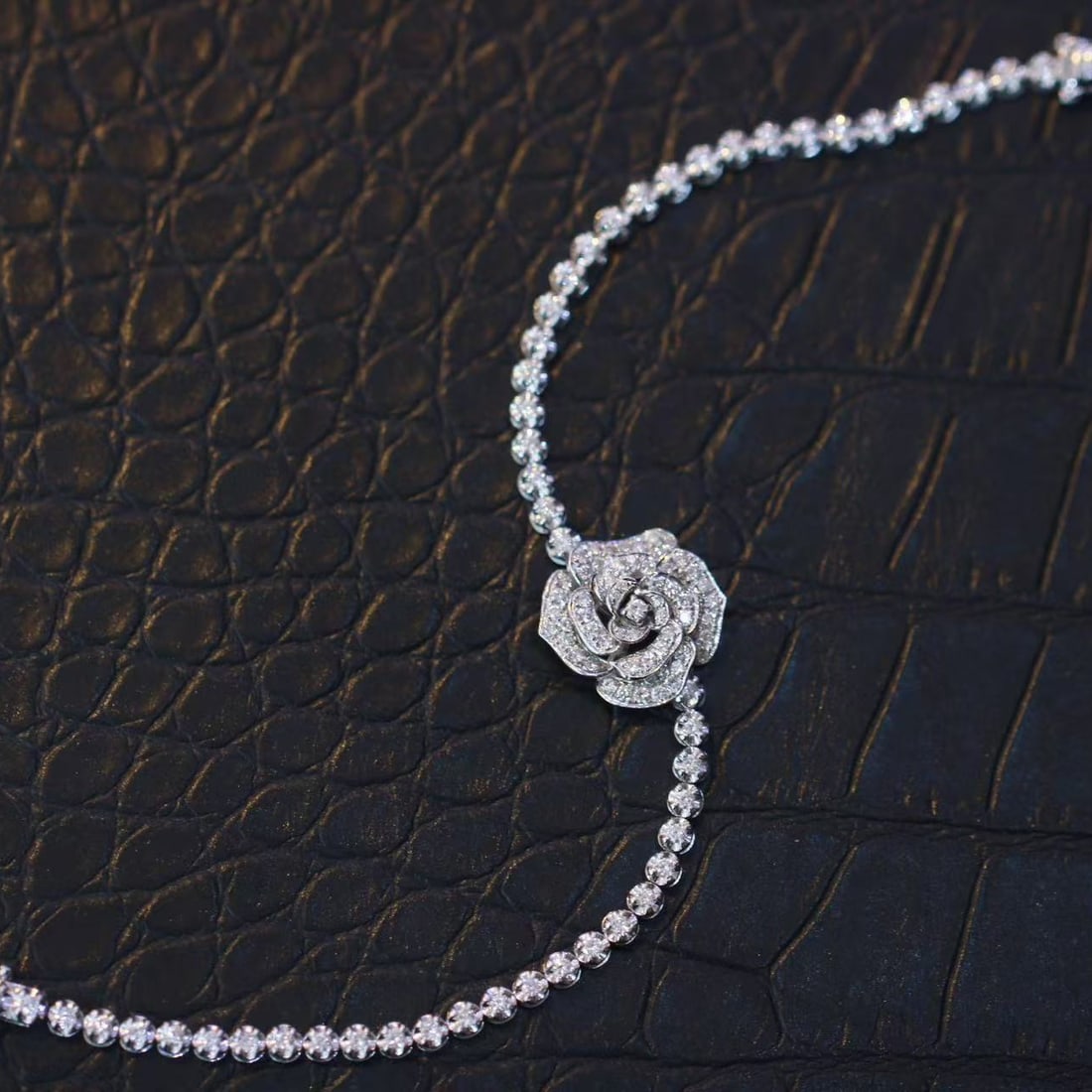 14k Gold 1.5 Ct Natural H Diamond & Flowers Bracelet - 3