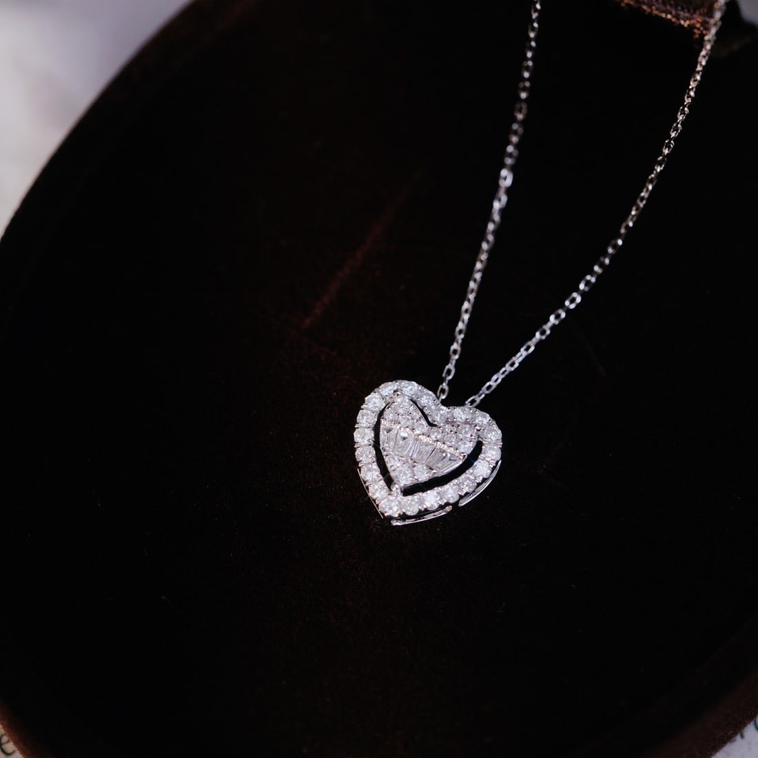 14k Gold 0.35 Ct Natural H Diamond Necklace - 7
