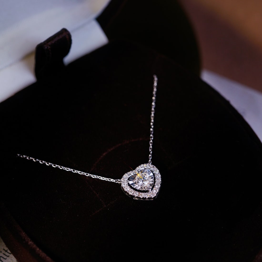 14k Gold 0.35 Ct Natural H Diamond Necklace - 6