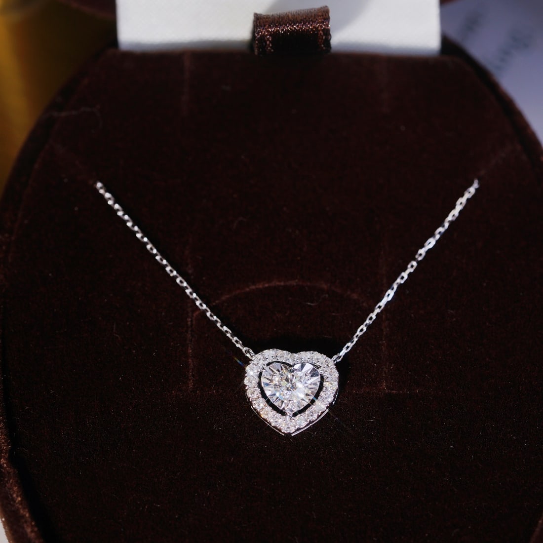 14k Gold 0.35 Ct Natural H Diamond Necklace - 7