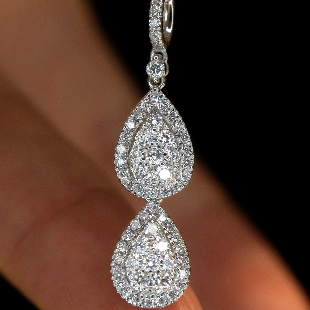 14k Gold 0.62 Ct Natural H Diamond Necklace - 7