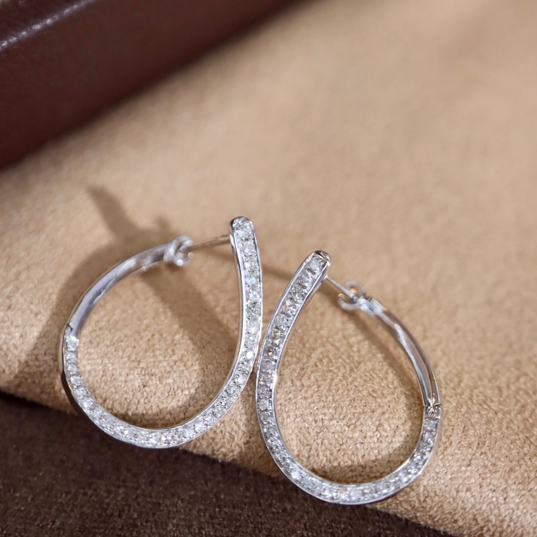 14k Gold 0.16 Ct Natural H Diamond Earrings - 3