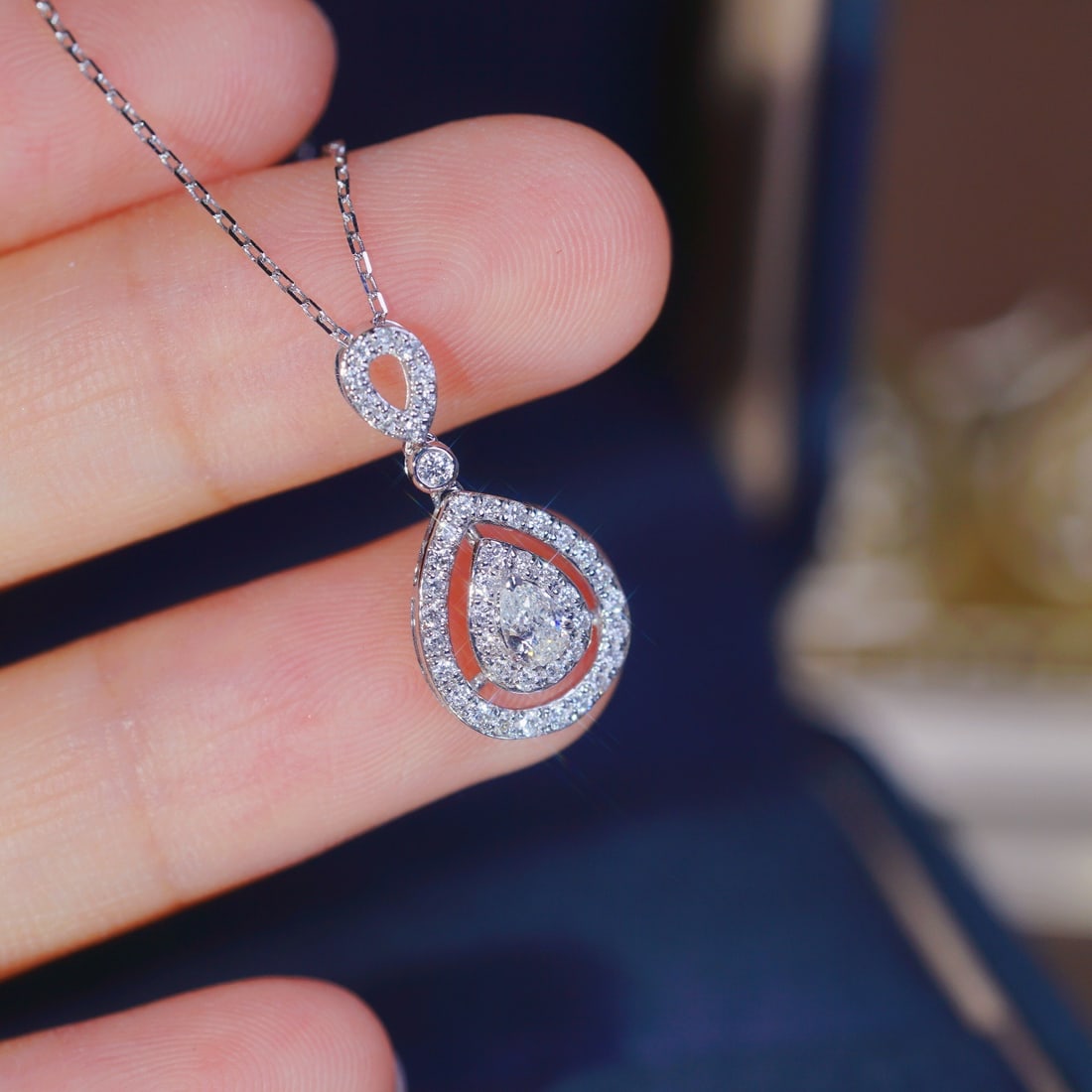 14k Gold 0.45 Ctw Natural H Diamond Necklace - 8