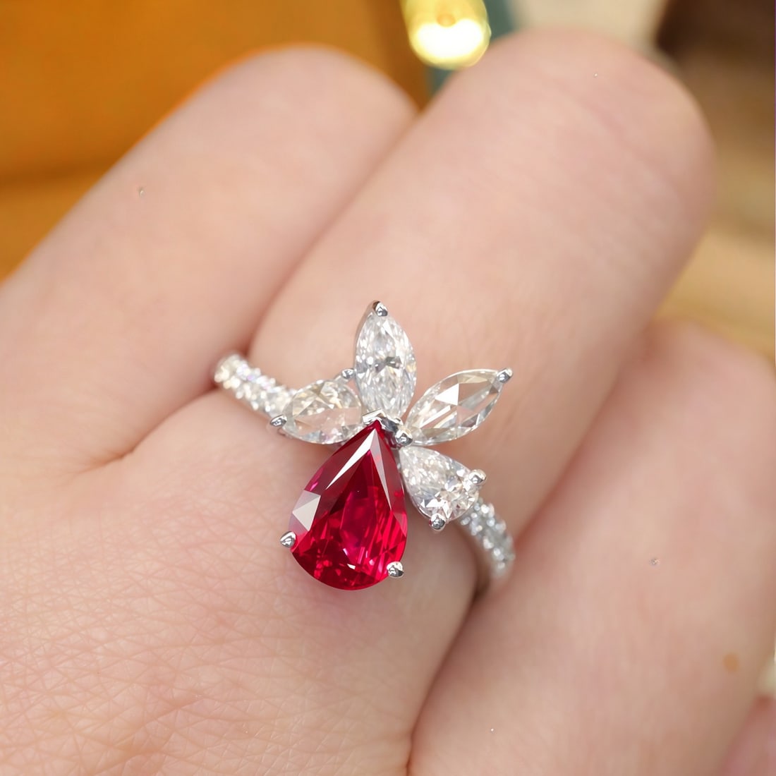 14k Gold 1.63 Ctw Natural Ruby & Diamond Ring - 5