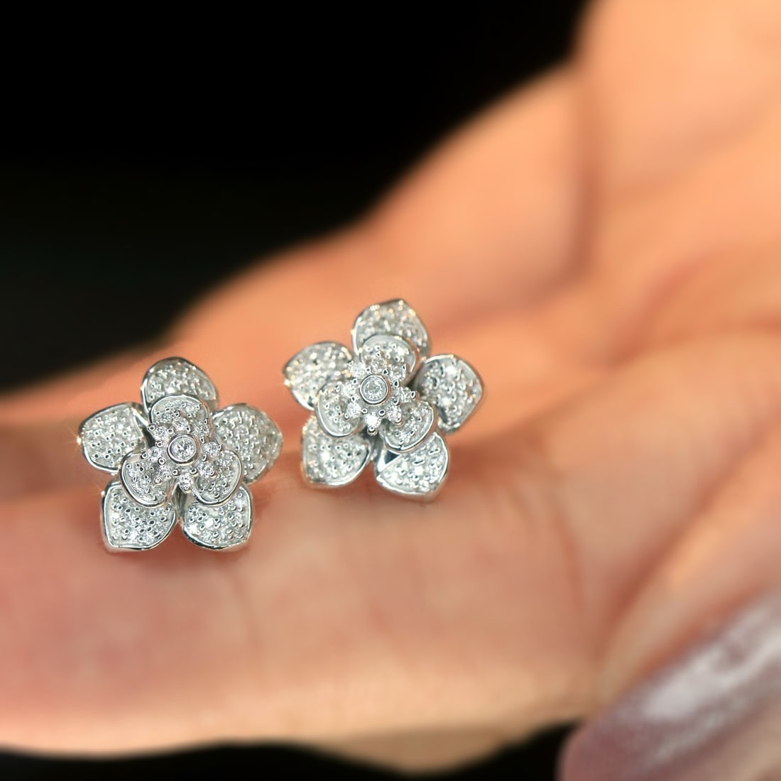 14k Gold 0.26 Ct Natural H Diamond Earrings - 3