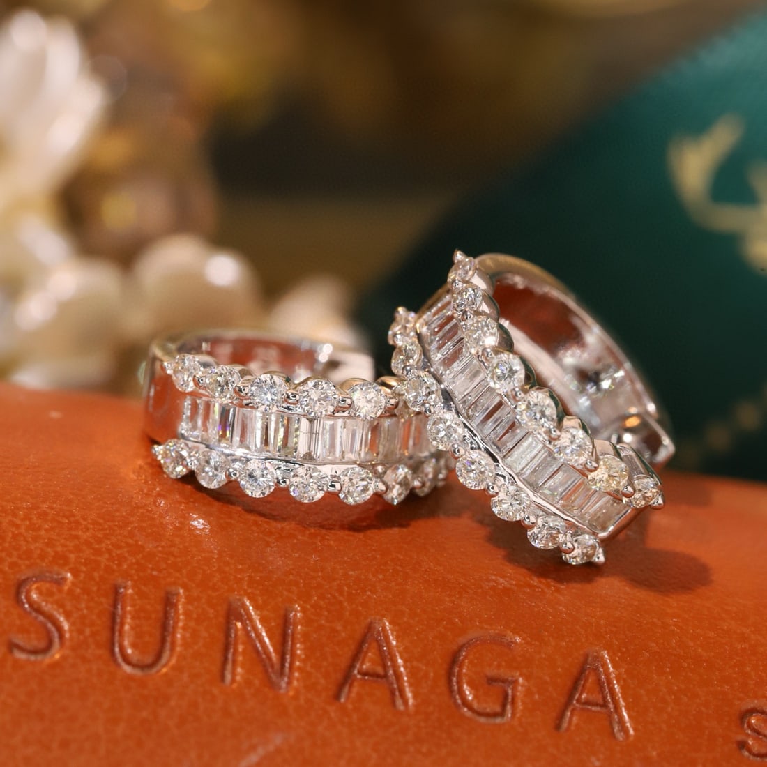14k Gold 1 Ct Natural H Diamond Earrings - 6