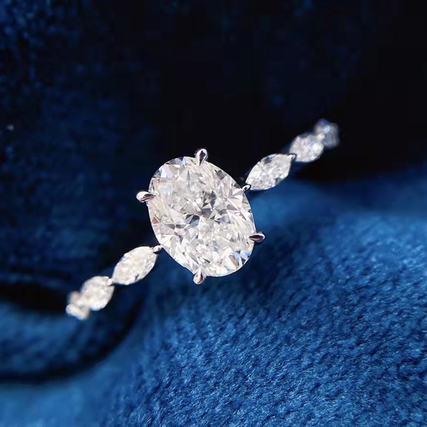 Gia Certified 14k Gold 0.30 Ct Natural G Vs2 Oval Diamond Ring: Ref:231110113 // gold content:14k gold // ring size:7. 25us // // main gemstone:diamond // certified:gia // shape:oval // carat weight:0. 30ct // clarity grade:vs2 // color:g // treatment:natural //