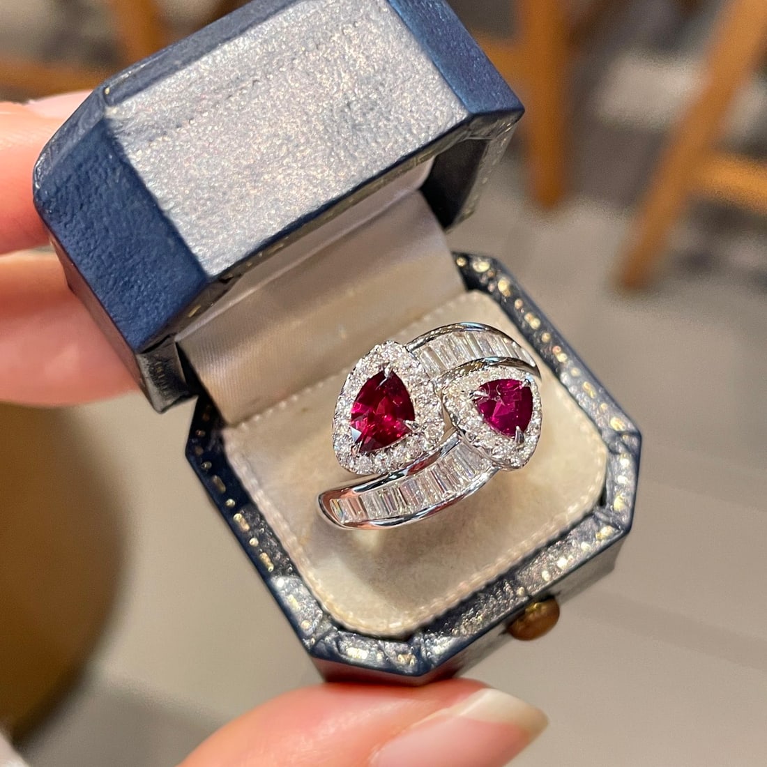 14k Gold 1.10 Ct Natural Ruby & Diamond Ring - 2